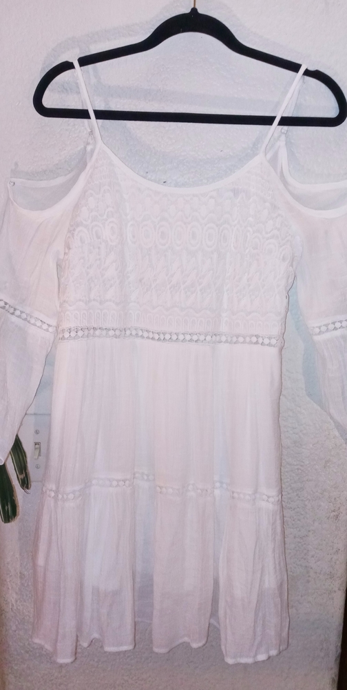 White strappy summer dress